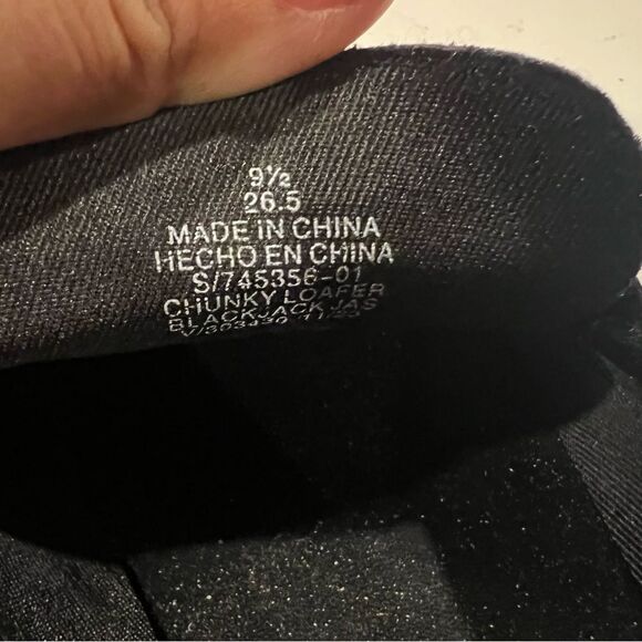 Old navy chunky loafers metal chain gold - Picture 6 of 7